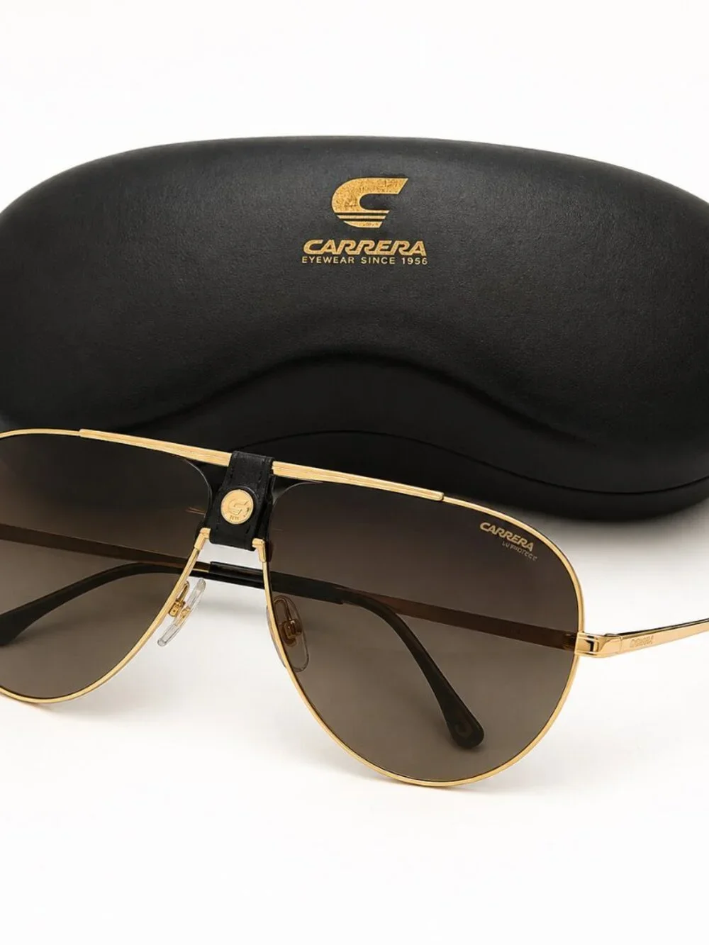 Carrera 1033/S Gold Brown Gradient Aviator Sunglasses 63mm